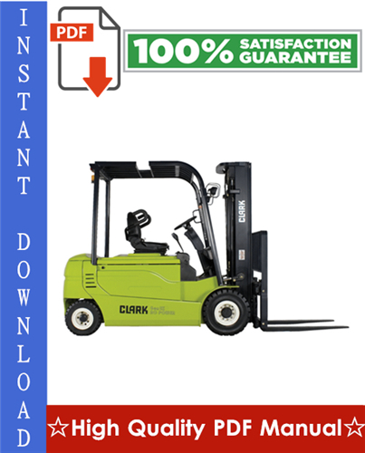 Product picture CLARK GEX16, GEX18, GEX20s (4 Wheel), GTX16, GTX18, GTX20s (3 Wheel) FORKLIFT Workshop Service Repair Manual
