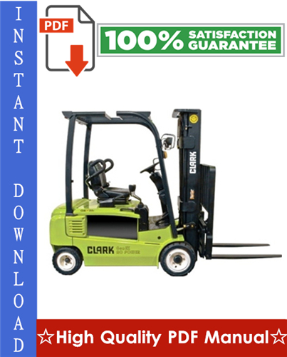 Product picture Clark CMP40D, CMP45D, CMP50SD, SF35D, SF40D, SF45D, CMP40L, CMP45L, CMP50SL, SF35L, SF40L, SF45L Forklift Trucks Workshop Service Repair Manual