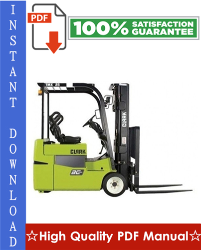 Product picture Clark TMX12, TMX13, TMX15s, TMX15, TMX17, TMX18, TMX20, TMX20x, TMX25 Forklift Trucks Workshop Service Repair Manual