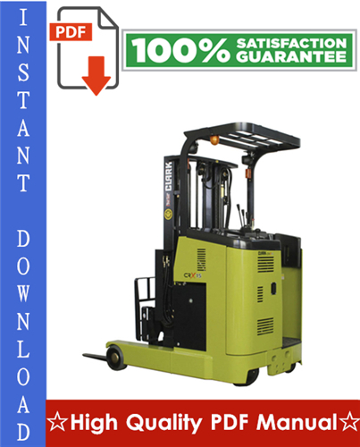 Product picture Clark CRX10, CRX13, CRX14, CRX15, CRX18, CRX20, CRX25 Forklift Trucks Workshop Service Repair Manual