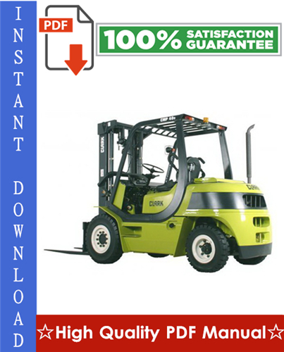 Product picture CLARK CMP 40, CMP 45, CMP 50S FORKLIFT Workshop Service Repair Manual