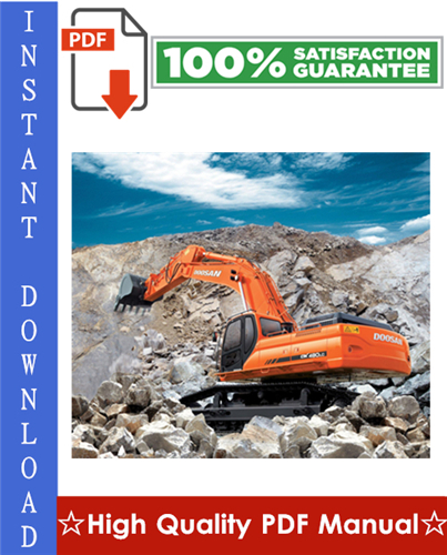 Product picture DAEWOO DOOSAN DX480LC, DX520LC EXCAVATOR Workshop Service Repair Manual