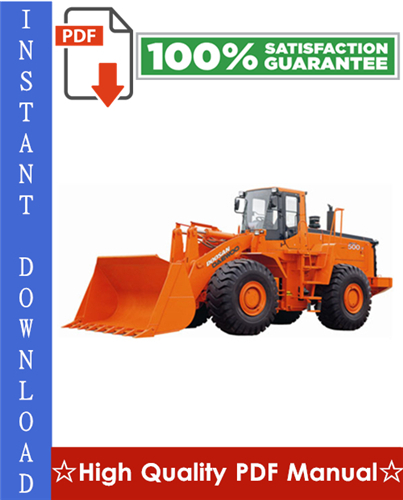 Product picture DOOSAN MEGA 500-V (TIER II) WHEEL LOADER Workshop Service Repair Manual