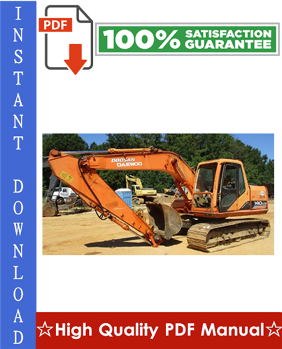 Product picture DAEWOO DOOSAN SOLAR 140LC-V CRAWLER EXCAVATOR Workshop Service Repair Manual