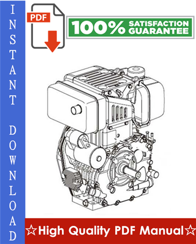 Product picture YANMAR INDUSTRIAL DIESEL ENGINE (MODEL 4TNE94, 4TNE98, 4TNE106T) Workshop Service Repair Manual
