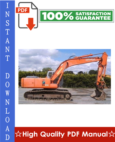 Product picture Hitachi EX200-5 Excavator Workshop Service Repair Manual