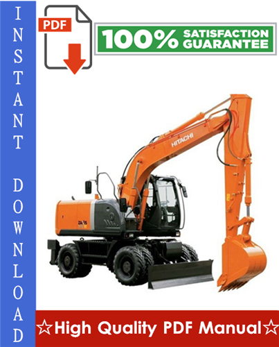 Product picture Hitachi ZAXIS140W-3 Wheeled Excavator Workshop Service Repair Manual
