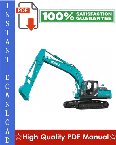 Product picture Kobelco SK250-8, SK260LC-8 Hydraulic Excavator Workshop Service Repair Manual