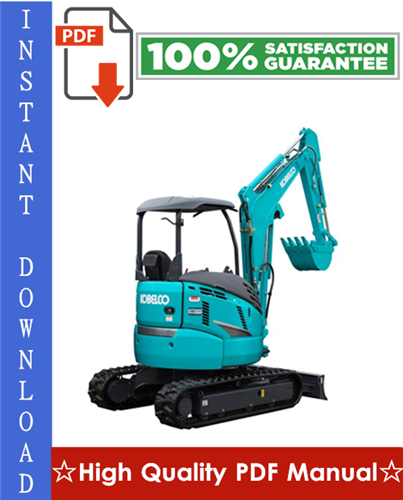 Product picture Kobelco SK30SR-2, SK35SR-2 Hydraulic Excavator Workshop Service Repair Manual
