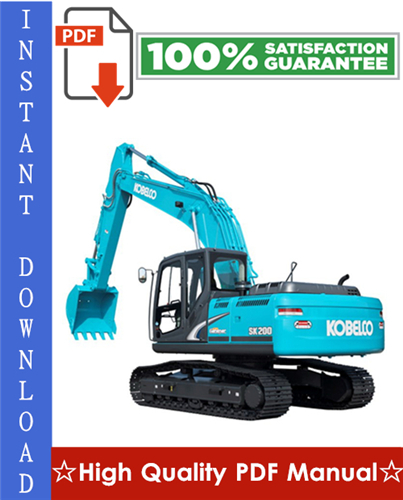 Product picture Kobelco SK60-220 Super Mark V Hydraulic Excavator Workshop Service Repair Manual