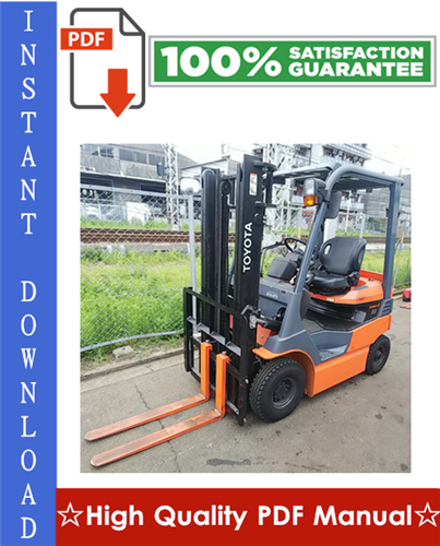 Product picture Toyota 7FB10, 7FBH10, 7FB14, 7FBH14, 7FB15, 7FBH15, 40-7FB15, 7FB18, 7FBH18, 7FB20, 7FBH20, 40-7FB20, 7FB25, 7FBH25, 40-7FB25,7FB30,7FBJ35 Electric Powered Forklifts Workshop Service Repair Manual