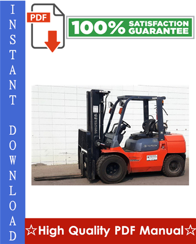 Product picture Toyota 7FGU/7FDU35-80 & 7FGCU35-70 Forklift Workshop Service Repair Manual
