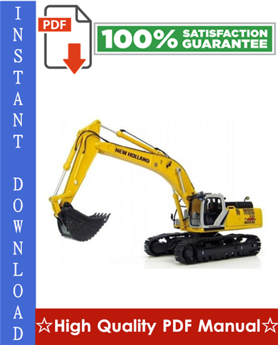 Product picture New Holland Kobelco E485 Crawler Excavator Workshop Service Repair Manual