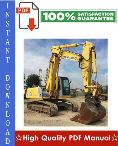 Product picture New Holland E215 Crawler Excavator Workshop Service Repair Manual