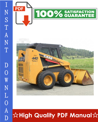 Product picture Case 430/440 Skid Steer & 440CT Compact Track Loader Workshop Service Repair Manual