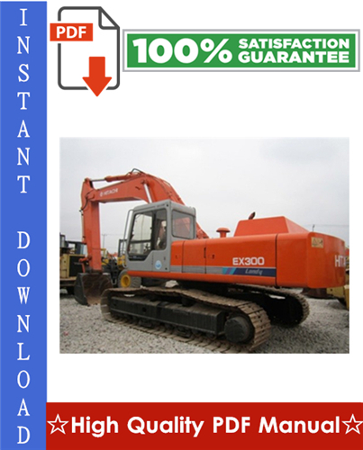 Product picture Hitachi EX300-3C Excavator Workshop Service Repair Manual
