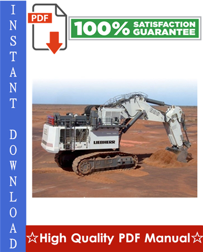Product picture Liebherr R996 Hydraulic Excavator Workshop Service Repair Manual