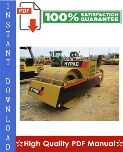 Product picture Hypac C330B Steel Wheel Compactors Workshop Service Repair Manual + Operation & Maintenance Manual