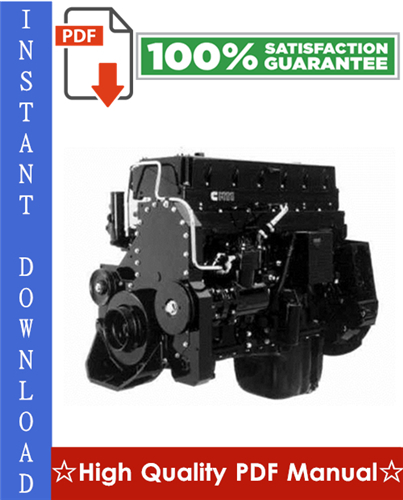 Product picture CUMMINS M11 SERIES ENGINES SPECIFICATION MANUAL