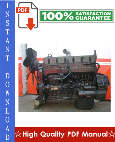 Product picture Cummins L10 Series Diesel Engine (External Damper models) Workshop Service Repair Manual