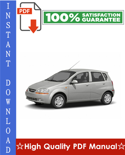 Product picture Chevy Chevrolet Aveo Workshop Service Repair Manual 2002-2006 Download