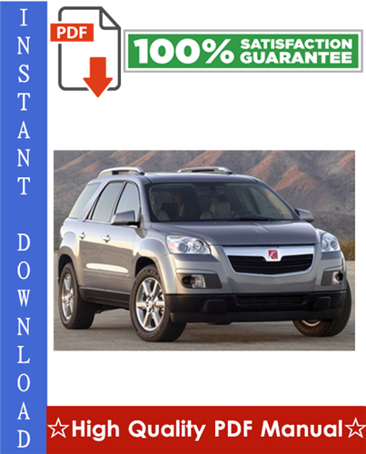 Product picture Saturn Outlook Workshop Service Repair Manual 2007-2009 Download