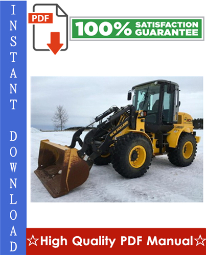 Product picture New Holland W110/W110TC Wheel Loader Workshop Service Repair Manual