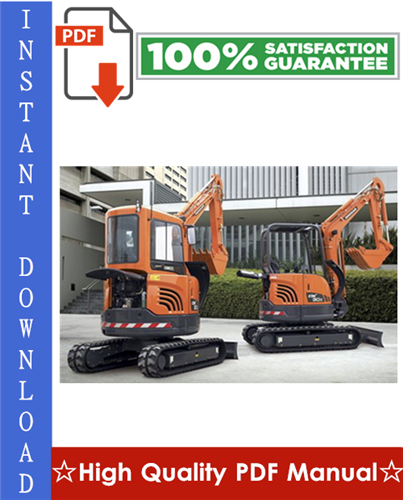 Product picture Doosan DX30Z Track Excavator Workshop Service Repair Manual