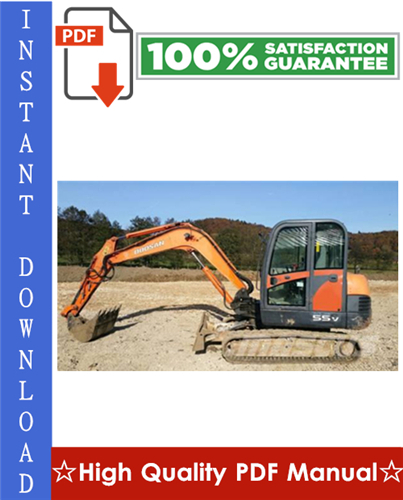 Product picture Daewoo Doosan Solar 55-V Plus Excavator Workshop Service Repair Manual