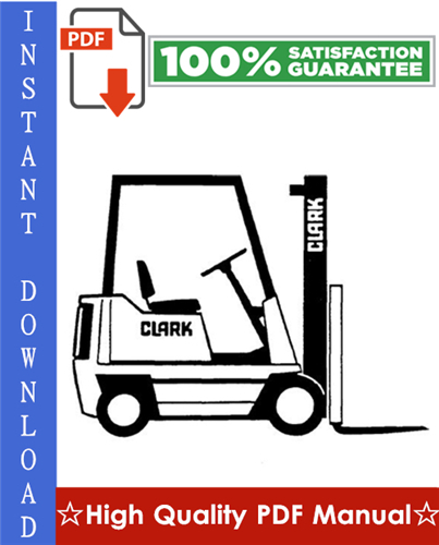 Product picture Clark PTT 5/7 Forklift Service & Adjustment Manual