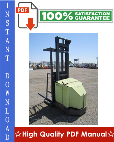 Product picture Clark OP7 Forklift Service & Adjustment Manual