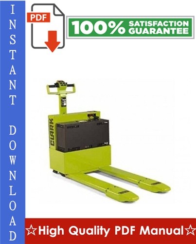 Product picture Clark WP-40 Forklift Workshop Service Repair Manual
