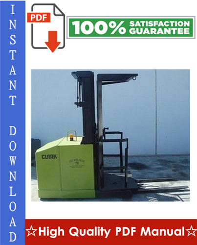 Product picture Clark OP15B Forklift Workshop Service Repair Manual