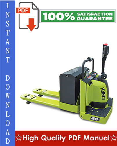 Product picture Clark HWX, PWX Forklift Workshop Service Repair Manual