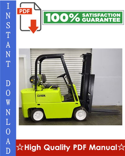 Product picture Clark C500 Forklift Overhaul Manual
