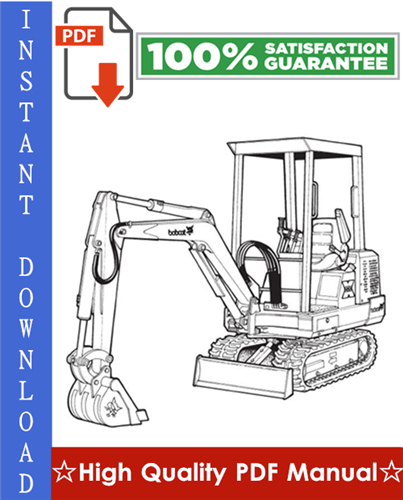 Product picture Bobcat X220 Excavator Workshop Service Repair Manual (S/N 508212001 & Above)