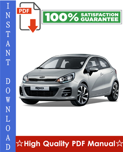 Product picture Kia Rio Workshop Service Repair Manual 2001-2005 Download
