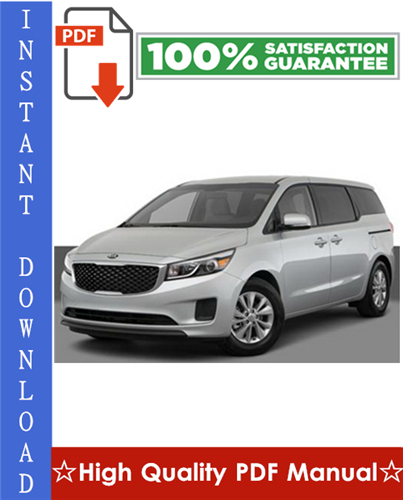Product picture Kia Sedona Workshop Service Repair Manual 2002-2005 Download