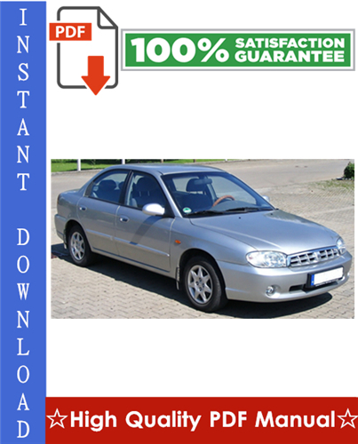 Product picture Kia Sephia Workshop Service Repair Manual 1998-2001 Download
