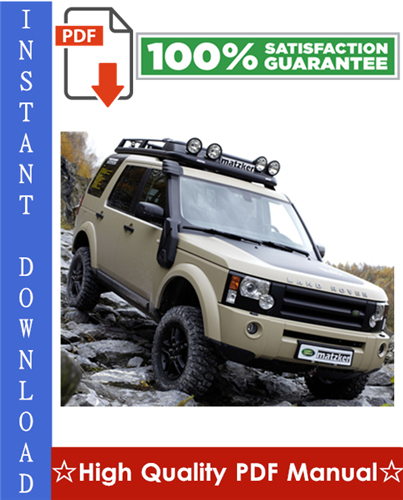 Product picture Land Rover Discovery 3 LR3 Workshop Service Repair Manual