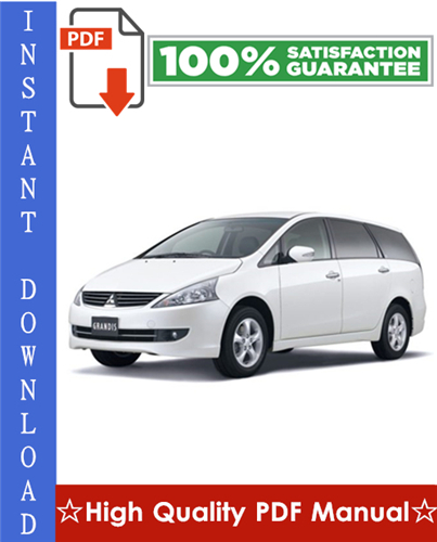 Product picture 2003 Mitsubishi Grandis Workshop Service Repair Manual