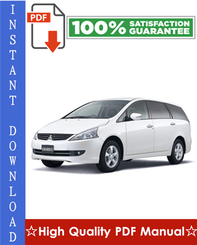 Product picture 2008 Mitsubishi Grandis Workshop Service Repair Manual