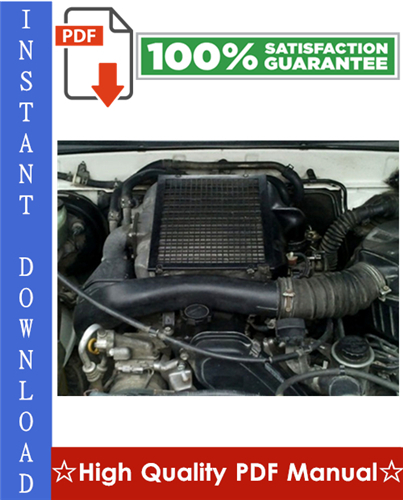 Product picture Toyota Hilux 1KZ-TE Engine Workshop Service Repair Manual