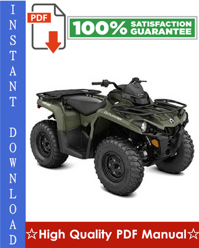 Product picture Bombardier Can-Am Outlander 400 EFI Series ATV Workshop Service Repair Manual 2008-2009 Download