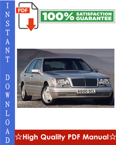 Product picture Mercedes-Benz Model 140 STAR Classic Workshop Service Repair Manual 1992-1999 Download