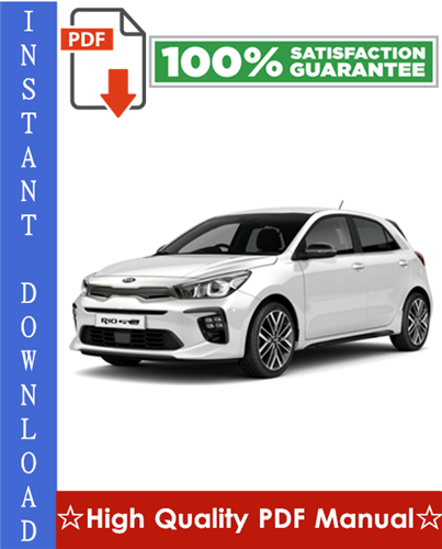 Product picture Kia Rio Workshop Service Repair Manual