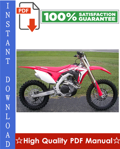 Product picture Honda CRF450R Motorcycle Workshop Service Repair Manual 2002-2003 Download