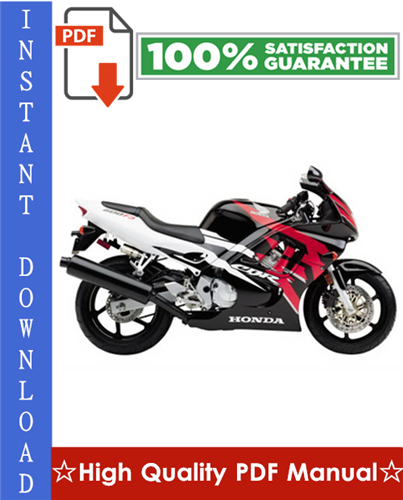 Product picture Honda CBR600F3 Motorcycle Workshop Service Repair Manual 1995-1998 Download