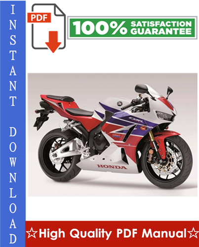 Product picture Honda CBR600RR Motorcycle Workshop Service Repair Manual 2007-2008 Download
