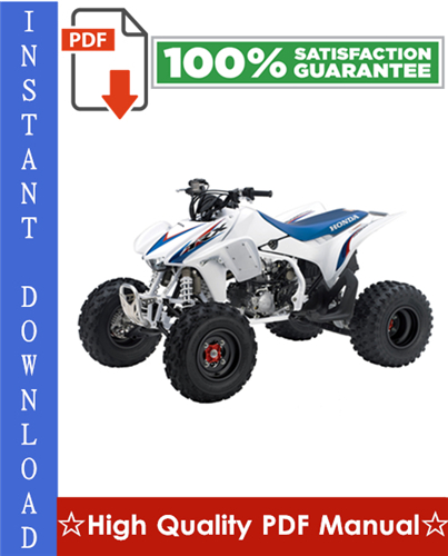 Product picture Honda TRX450R Workshop Service Repair Manual 2004-2005 Download